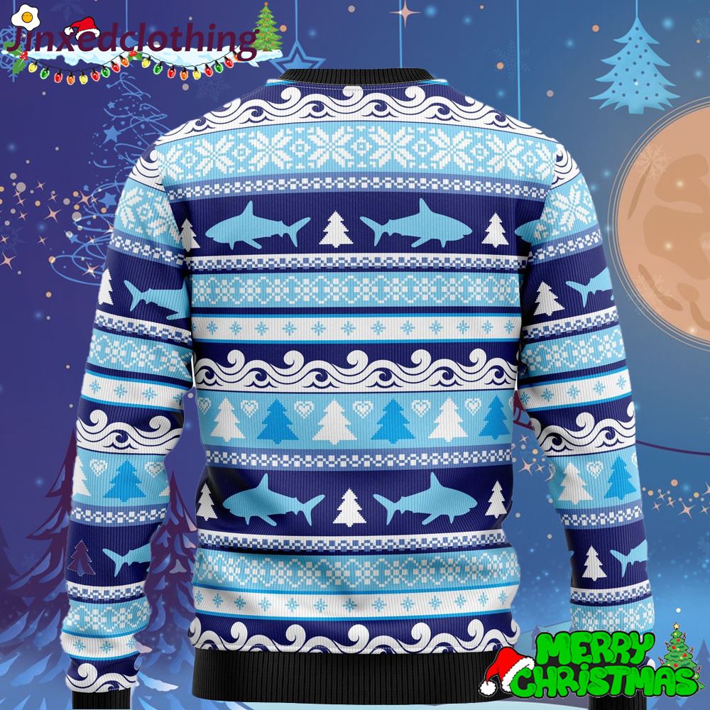 Shark Tree Ugly Christmas Sweater Thankgiving Gift Men Women 